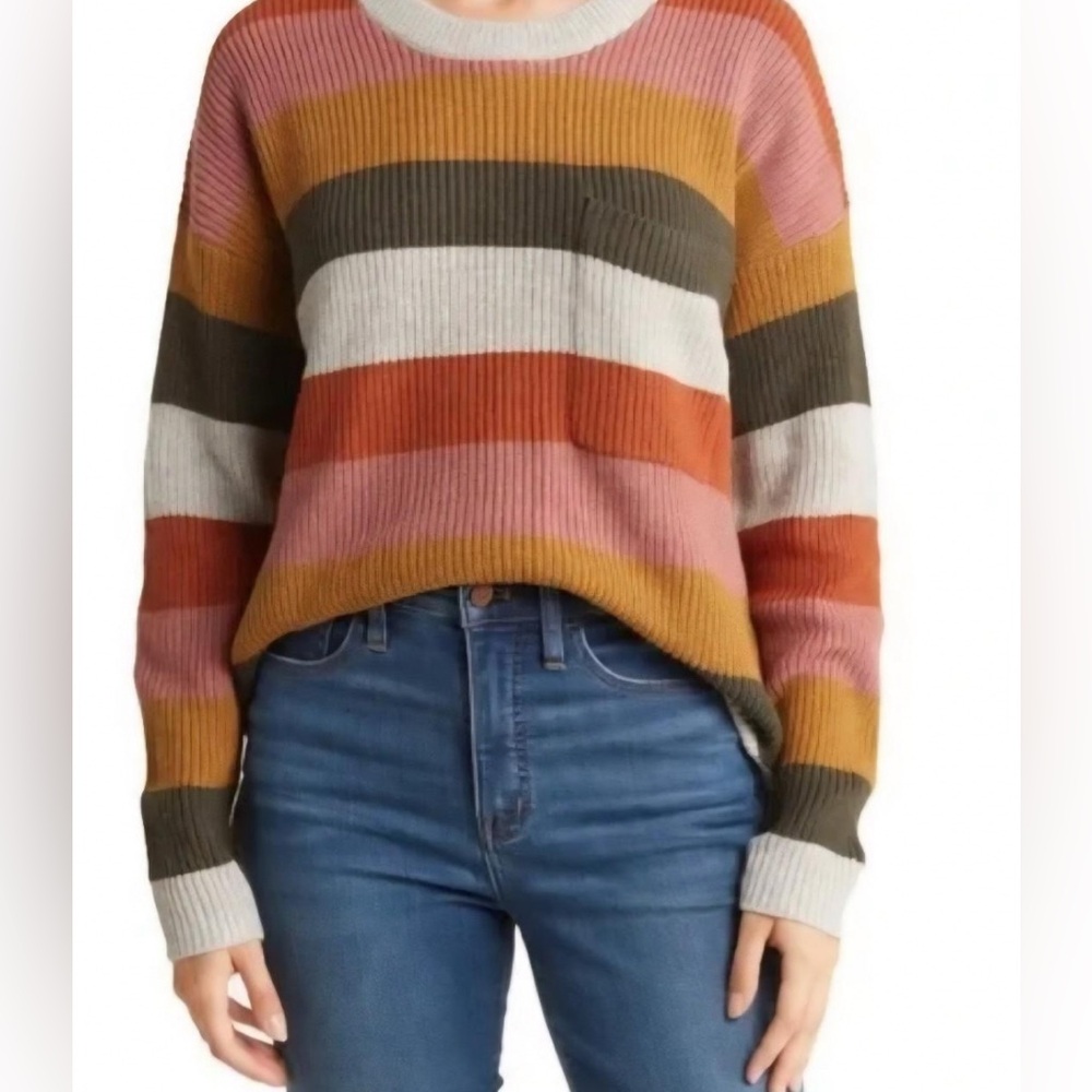 Madewell Colorblock Knit Sweater